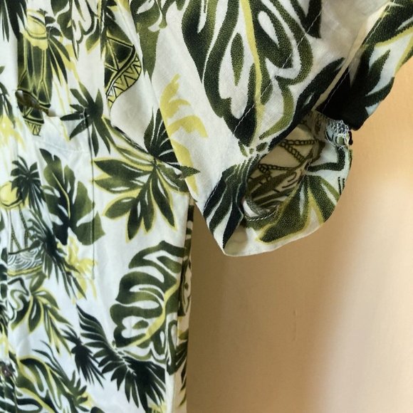 Vintage Makai Beach Hawaii XXL Green Rayon Short Sleeve Men’s Shirt - Picture 5 of 12